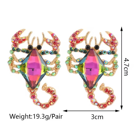 Anthropologe Multicolor Scorpion Earrings - Picture 4 of 8